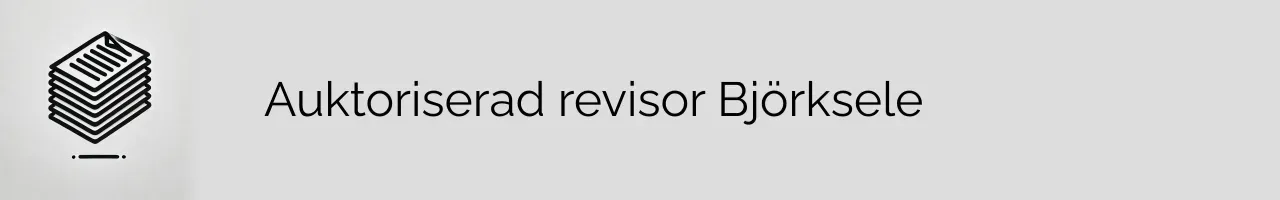 Auktoriserad revisor Björksele